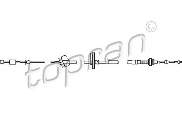 Imagine Cablu acceleratie TOPRAN 112 160