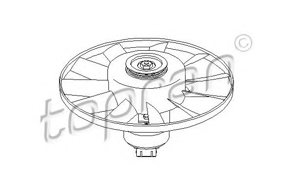 Imagine Ventilator, radiator TOPRAN 112 390