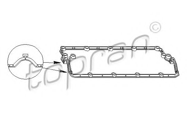 Imagine Garnitura, capac supape TOPRAN 112 906