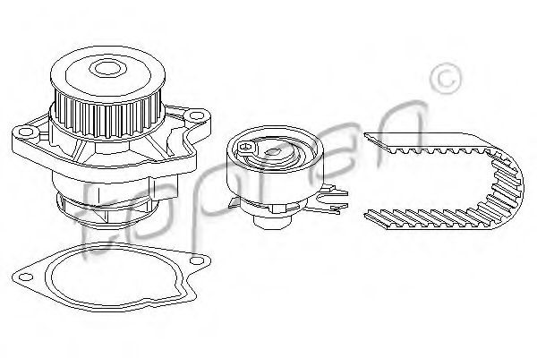 Imagine Set pompa apa + curea dintata TOPRAN 112 968