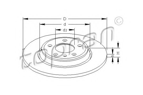 Imagine Disc frana TOPRAN 113 011