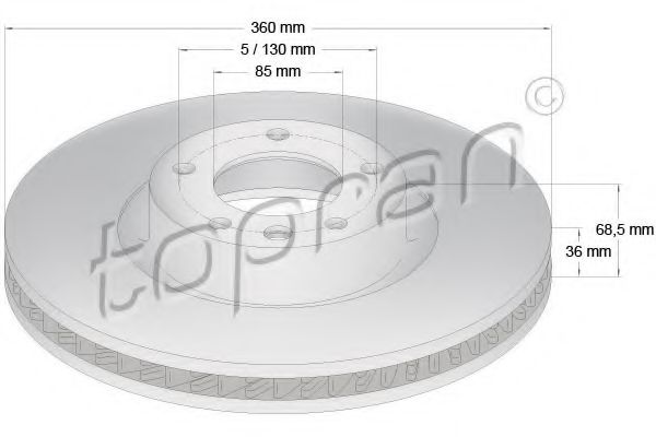 Imagine Disc frana TOPRAN 114 989