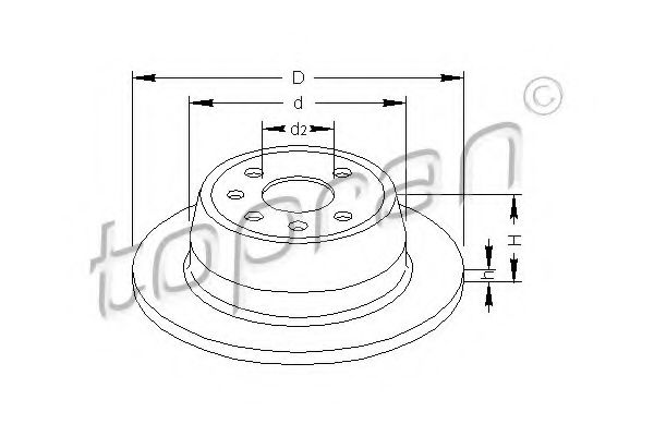 Imagine Disc frana TOPRAN 200 947