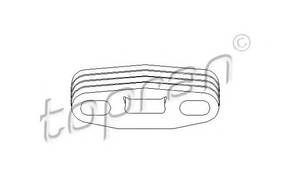 Imagine Suport, toba esapament TOPRAN 201 716