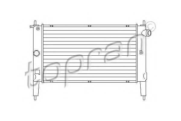 Imagine Radiator, racire motor TOPRAN 202 231