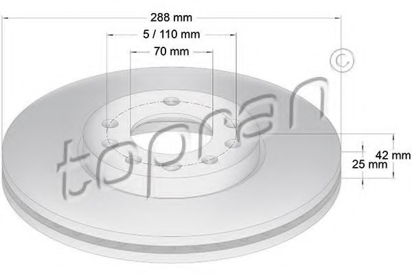 Imagine Disc frana TOPRAN 205 521