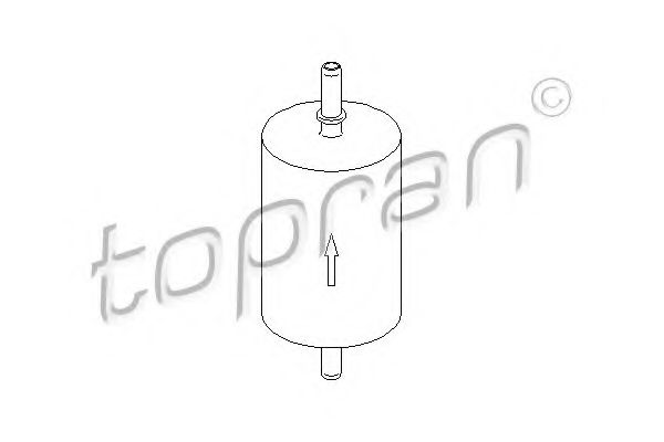 Imagine filtru combustibil TOPRAN 207 024