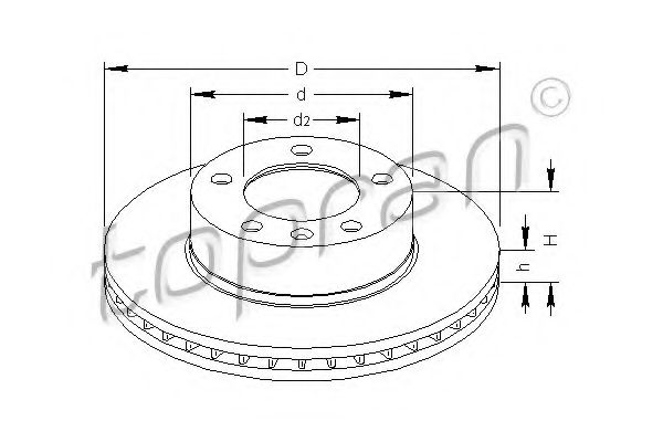 Imagine Disc frana TOPRAN 207 070