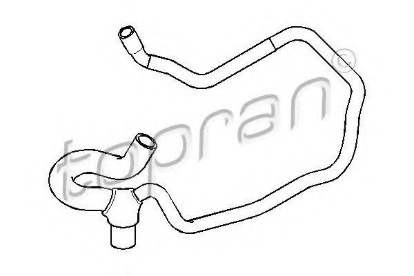 Furtun radiator TOPRAN 207 503