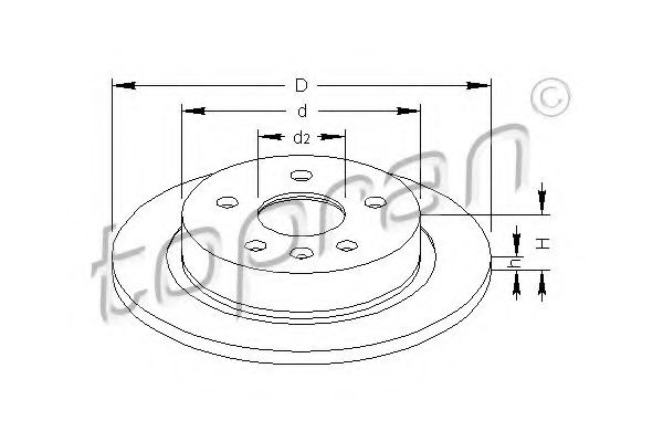 Imagine Disc frana TOPRAN 207 653