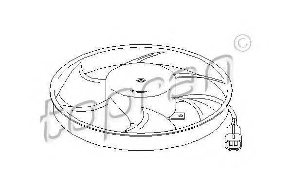 Imagine Ventilator, radiator TOPRAN 207 916