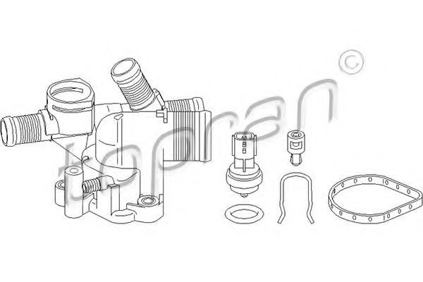 Imagine carcasa termostat TOPRAN 207 934