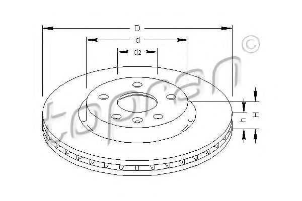 Imagine Disc frana TOPRAN 208 004