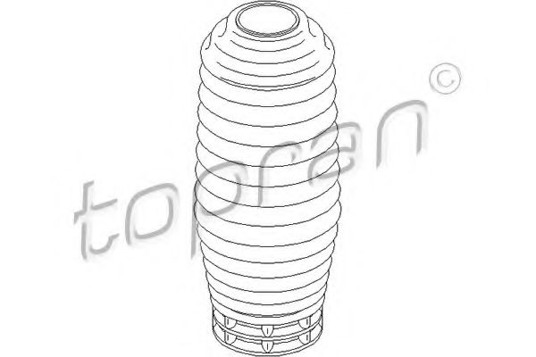 Imagine Capac protectie/Burduf, amortizor TOPRAN 301 417