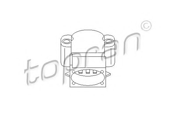 Imagine Senzor, pozitie clapeta acceleratie TOPRAN 301 902