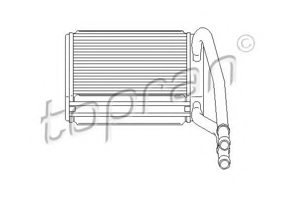 Imagine Schimbator caldura, incalzire habitaclu TOPRAN 302 110