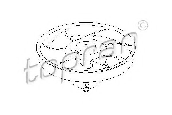 Imagine Ventilator, radiator TOPRAN 302 601