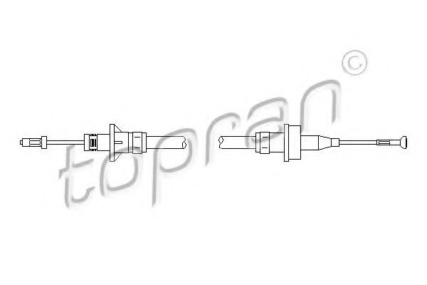 Cablu ambreiaj TOPRAN 302 769 #1