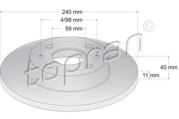 Imagine Disc frana TOPRAN 304 230