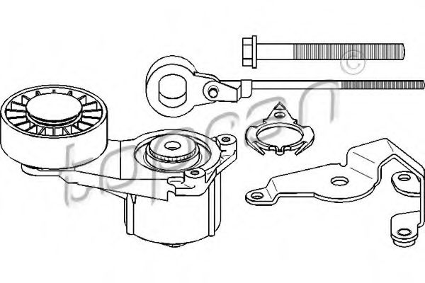 Imagine Intinzator curea, curea distributie TOPRAN 400 138