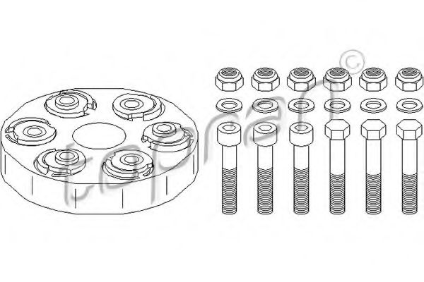 Imagine Articulatie, cardan TOPRAN 400 238