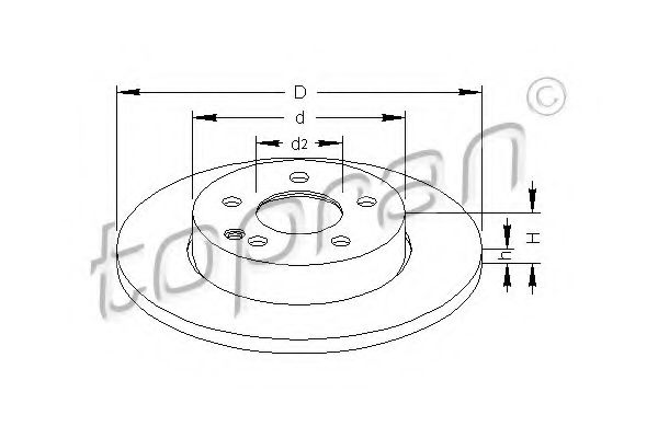 Imagine Disc frana TOPRAN 400 852