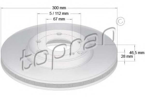 Imagine Disc frana TOPRAN 400 855