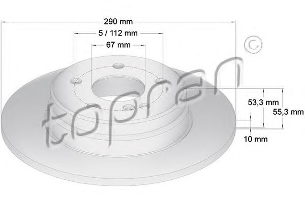 Imagine Disc frana TOPRAN 400 862