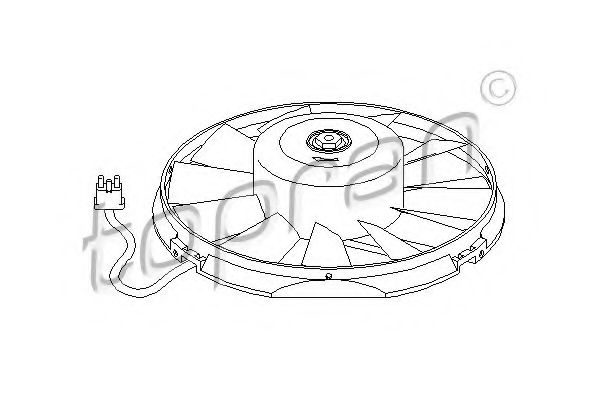 Imagine Ventilator, radiator TOPRAN 400 914