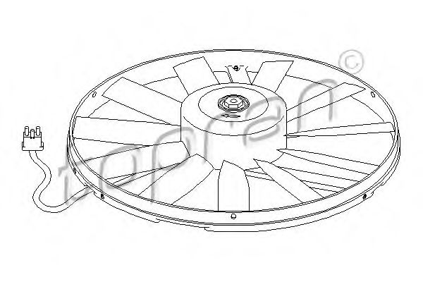 Imagine Ventilator, radiator TOPRAN 400 916