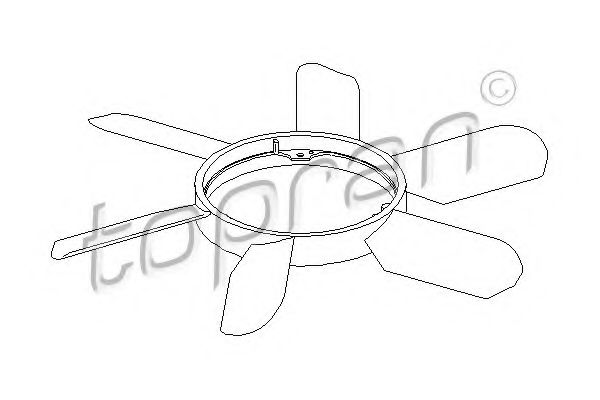 Imagine Paleta ventilator, racire motor TOPRAN 400 996