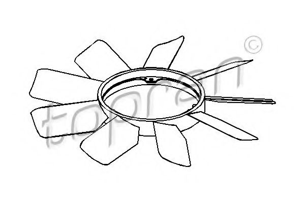 Imagine Paleta ventilator, racire motor TOPRAN 401 000