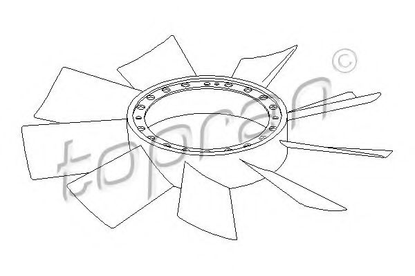 Imagine Paleta ventilator, racire motor TOPRAN 401 004