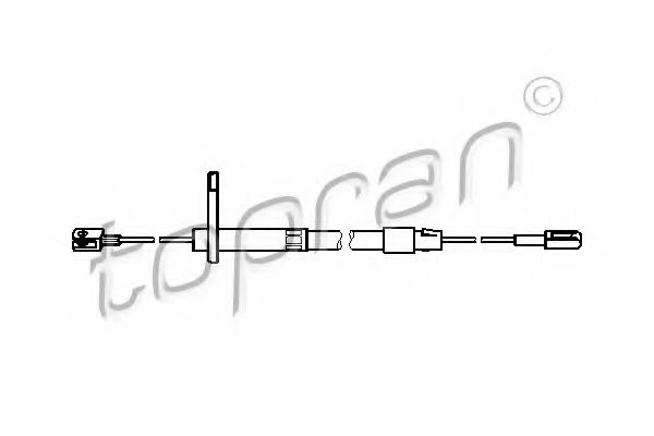 Cablu, frana de parcare TOPRAN 401 275 #1