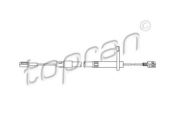 Imagine Cablu, frana de parcare TOPRAN 401 276