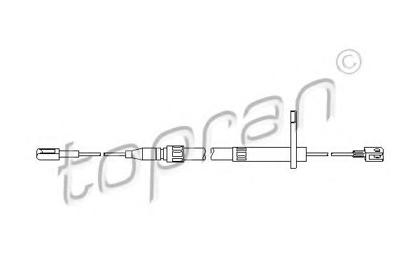Imagine Cablu, frana de parcare TOPRAN 401 281