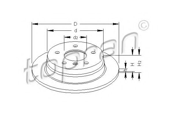 Imagine Disc frana TOPRAN 401 386