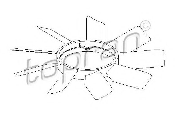 Imagine Paleta ventilator, racire motor TOPRAN 401 467