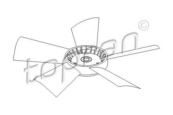 Imagine Paleta ventilator, racire motor TOPRAN 401 469