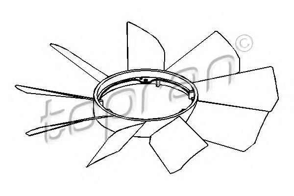 Imagine Paleta ventilator, racire motor TOPRAN 401 856