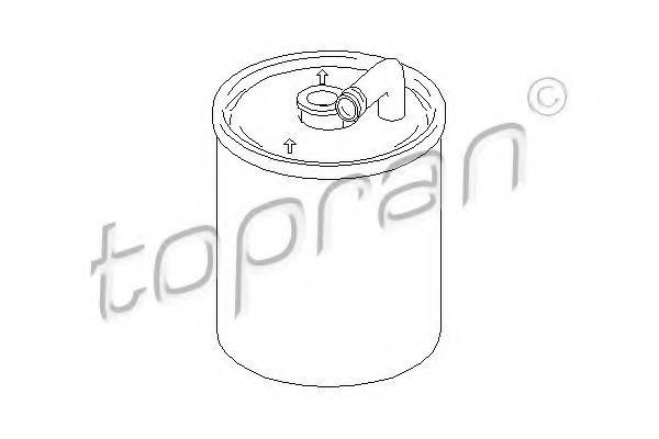 Imagine filtru combustibil TOPRAN 407 885