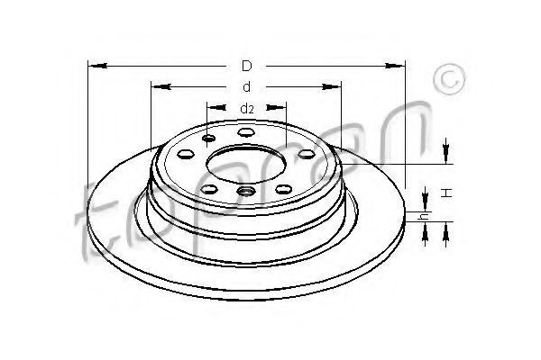 Imagine Disc frana TOPRAN 500 562