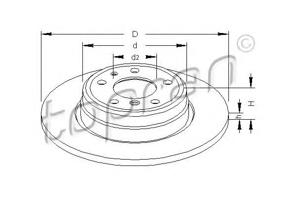 Imagine Disc frana TOPRAN 500 566