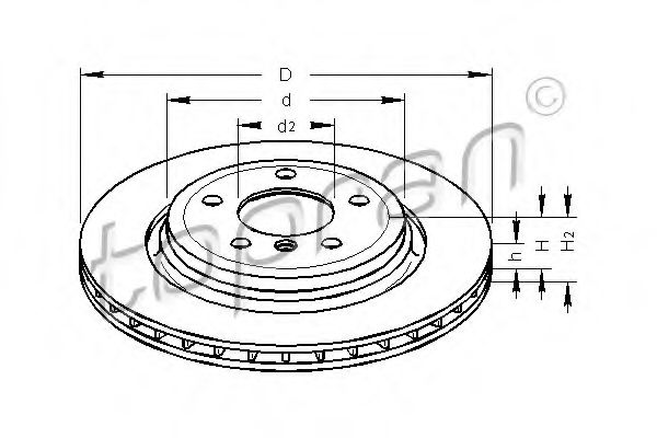 Imagine Disc frana TOPRAN 500 580