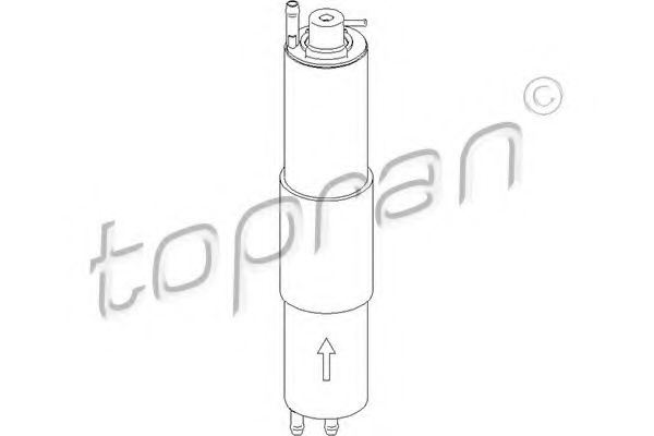 Imagine filtru combustibil TOPRAN 500 740
