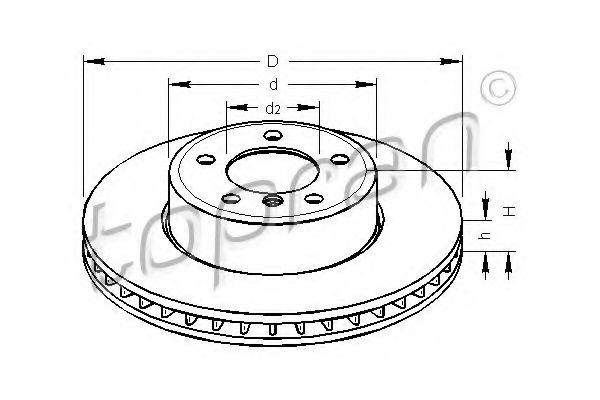 Imagine Disc frana TOPRAN 500 943