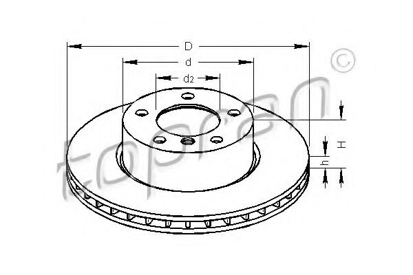 Imagine Disc frana TOPRAN 500 947