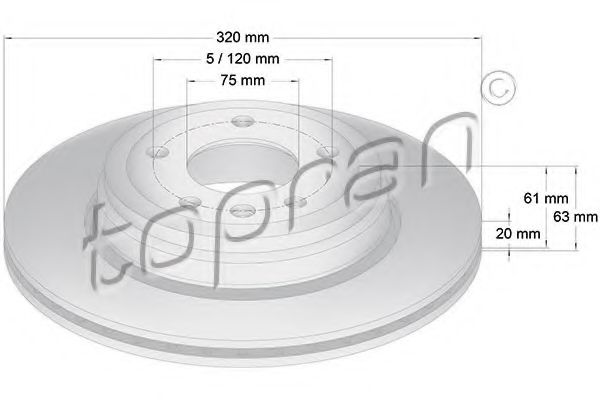 Imagine Disc frana TOPRAN 500 948