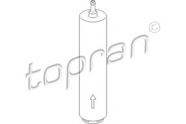 Imagine filtru combustibil TOPRAN 500 998