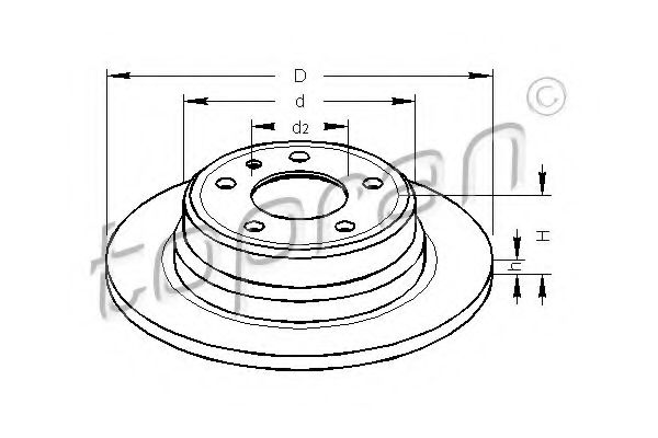 Imagine Disc frana TOPRAN 501 222